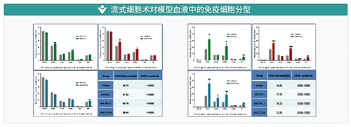 流式細胞術對模型血液中的免疫細胞分型